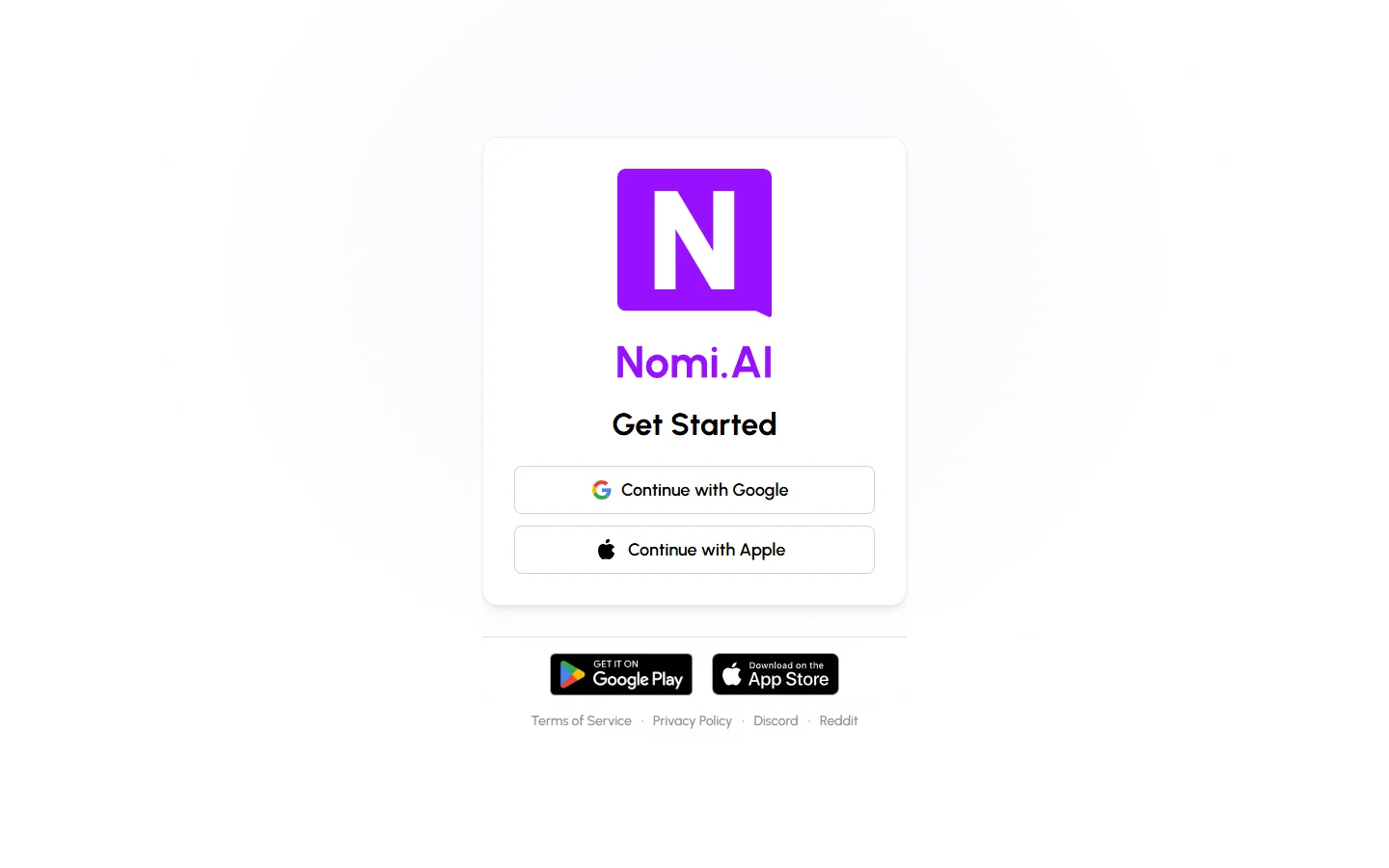 Nomi AI Sign Up